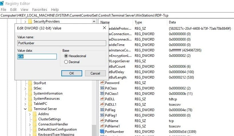 تغییر پورت ریموت دسکتاپ در ویندوز 10